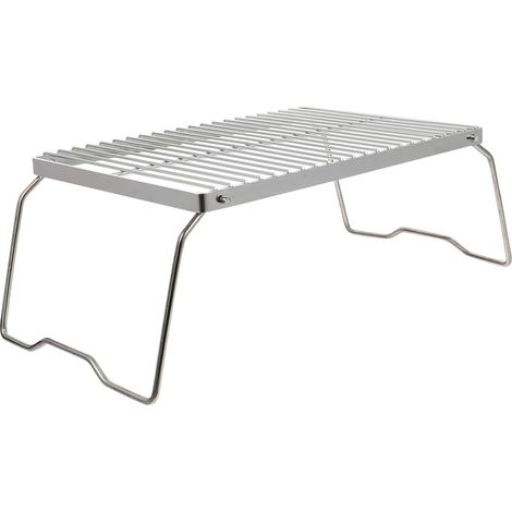 de Camping Acier Inoxydable Barbecue Portable Compact pour Plein Air Fourniture de Camping Facile à Ranger et Transporter (1/5)