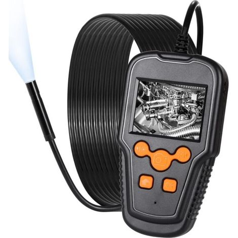 8mm Industrial Endoscope, 1080P HD Endoscope Camera, 2.4-inch Pipe Inspection Camera, with 8 LED Lights, Semi-Rigid Cable - 2m (1/5)