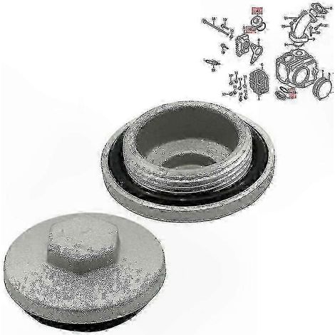 Bouchon d'huile de pont arrière et boulons de couvre-soupape pour motos GL1000 GL1100 GL1200 GL1500, valve de remplissage, kit de fixation, acier durable. (1/5)