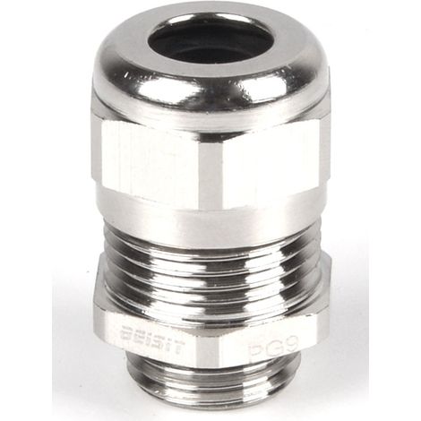 Presse-étoupe M16 x 1.5 en Laiton nickelé pour câble de 4mm à 8mm, , IP68 ( Prix pour 1 )