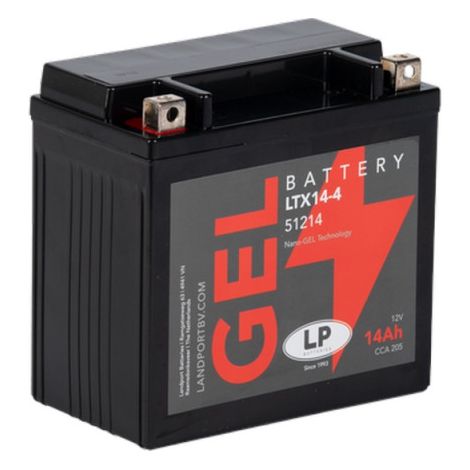 Batterie moto 12V 12Ah 180A – Technologie Gel – Sans entretien – Pour quad, scooter et tondeuse – Landport (1/3)