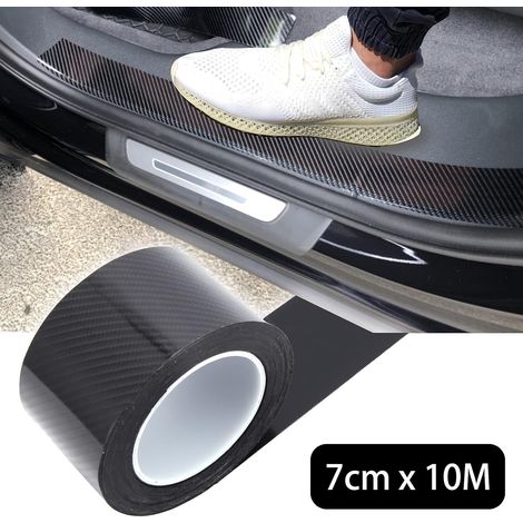 Protecteur de Seuil de Porte - Film Autocollant en Fibre de Carbone 5D - Pour Protection Bord de Porte et Pare-chocs - 7 m x 10 m (1/5)