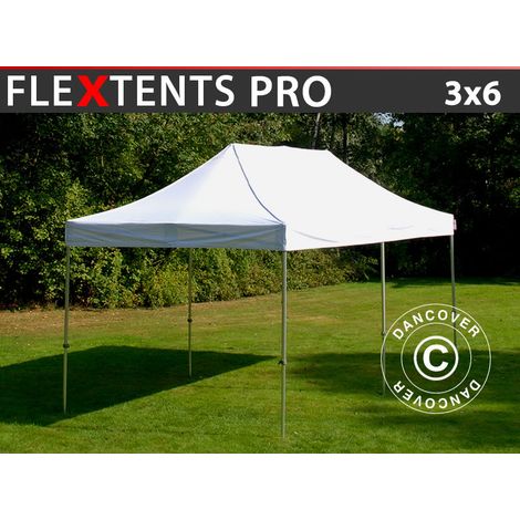 Pop up gazebo FleXtents PRO 3x6 m White