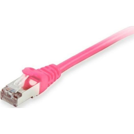 Cable de conexión EQUIP Cat6 S/FTP 2xRJ45 25,00 m rosa LSZH bolsa de plástico