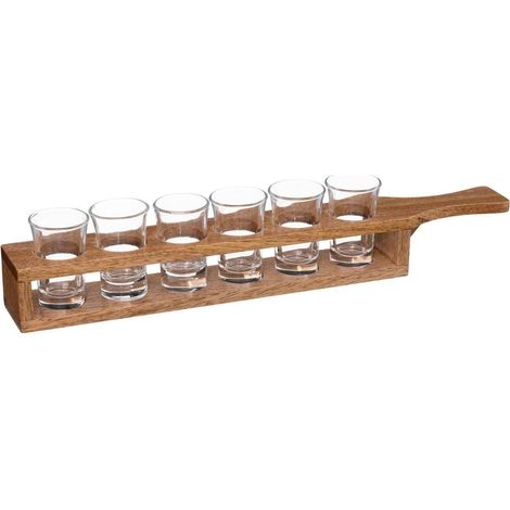 Secret-de-gourmet Set de vasos de chupito transparentes 24 cl