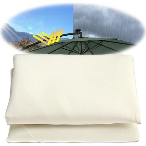 Canopy (300cm) 6 Rib Cloth for Garden/Patio/Pool/Terrace Parasol Replacement Umbrella Cover (1/5)