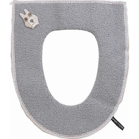 Housse de siège de toilette, coussin de siège de toilette épais en forme de U, doux et lavable, compatible avec la plupart des modèles. (1/5)