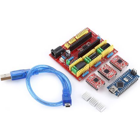 A4988 CNC-Graviermaschinenschutzschild, Nano 3.0-Lesegerät, Karte mit USB-Kabel, 3D-Drucker-Kit (1/5)