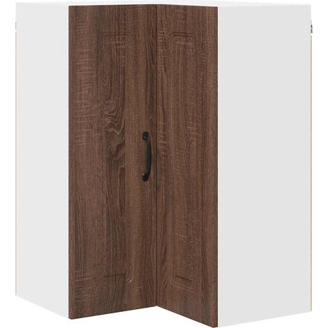 Meuble mural de cuisine,Armoire de cuisine avec étagère Chêne brun 57 x 57 x 80 cm CFW40595 (1/5)