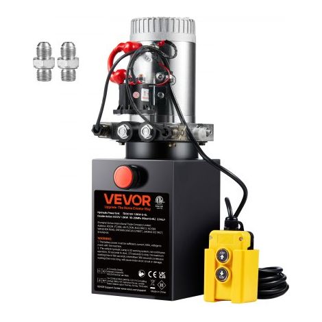 Hydraulikpumpe Hydraulikaggregat 12 V Hydraulikaggregat 1600 W, Doppelwirkende Hydraulikpumpe Hydraulic Power Pack, 1,5 Gal Tank Hand Pump Hydraulikaggregat, für Aufzüge, Gabelstapler usw. (1/5)