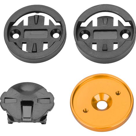 Support de compteur GPS pour vélo de route/VTT, avec capuchon de potence intégré (doré) (1/5)