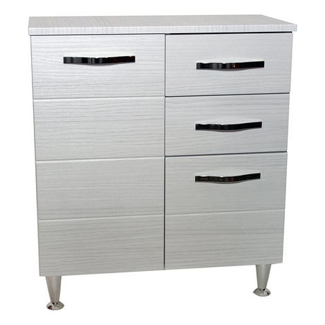 Mobile bagno base antonella 2 ante 2 cassetti 66x33x80h palissandro frassinato - Salone (1/5)