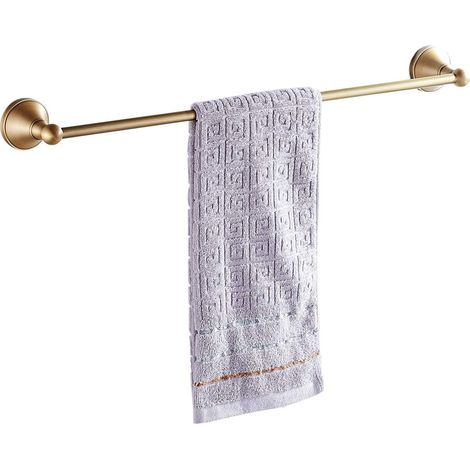 Barre Porte Serviette Mural Laiton Brossé Antique 60 CM (1/5)