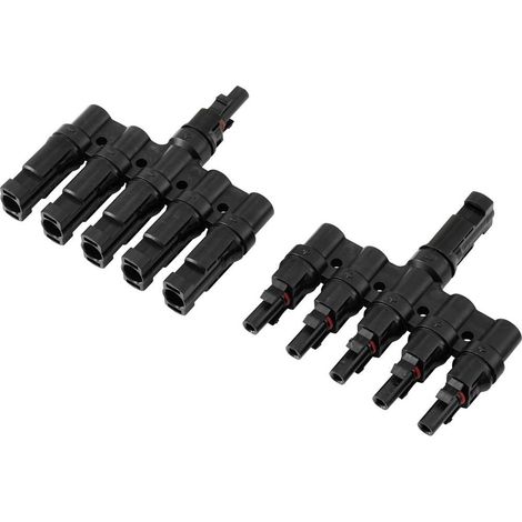 Kit de connecteurs de dérivation PV 5x TC-13805804 noir TRU COMPONENTS Contenu: 2 pc(s)