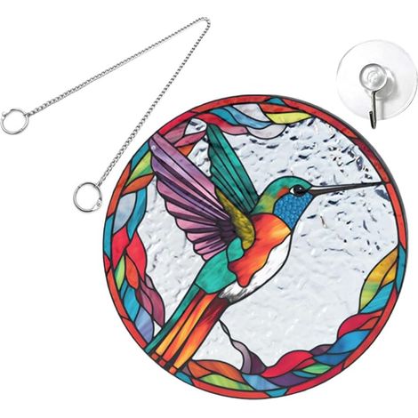 Fensterdekoration Hängend Acrylglas Hummingbird Sonnenfänger