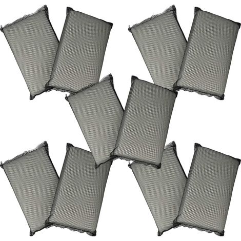 vhbw 10x Filterpad kompatibel mit Dolphin E35, E35i, E40, E10, E20, E25, E30 Poolsauger, Poolroboter - Feinfilter, 25 x 16 x 4 cm