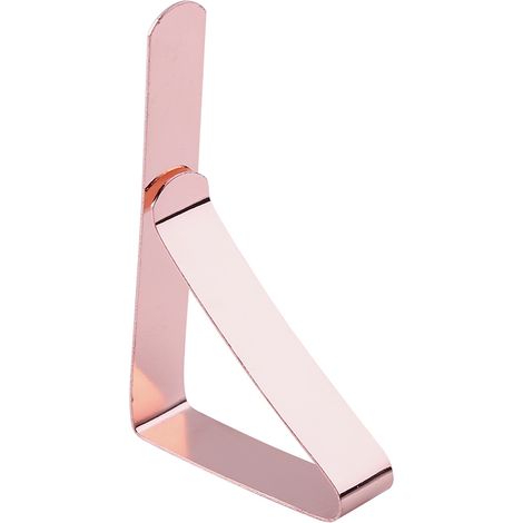 Lot de 4 pinces de maintien pour nappe de table en acier inoxydable, doré rose, clips de fixation antidérapants pour bureau