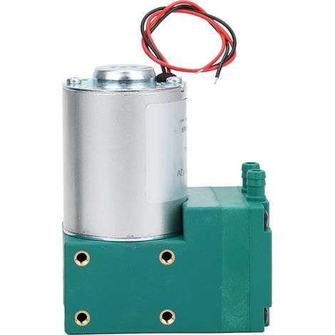 Mini pompe à vide, débit élevé, faible niveau sonore, pression de ‑65‑150 kPa, puissance de 12 W, débit de 10 L/min, alimentation 12 V CC/24 V CC/220 V CA.