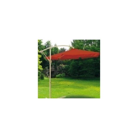 Parasol Jardin 3Mt Lateral Natuur Aluminio Terra S/Fald