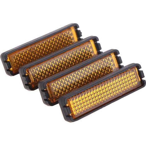 Lot de 4 réflecteurs de pédales de vélo pour la sécurité à vélo de nuit. Accessoire réfléchissant pour vélo. Bon service. (1/5)