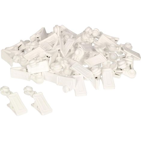 KOTARBAU Lot de 100 clips pour rail de plafond pour rideaux (1/5)