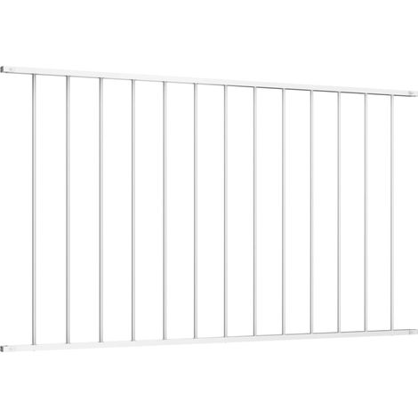 Panneau de clôture de Jardin,design simple Acier enduit de poudre 1,7x1 m Blanc -20430 (1/3)