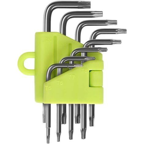 Offset Torx Wrenches, 8 Piece Allen Key Set T5 T6 T7 T8 T9 T10 T15 T20 (1/5)