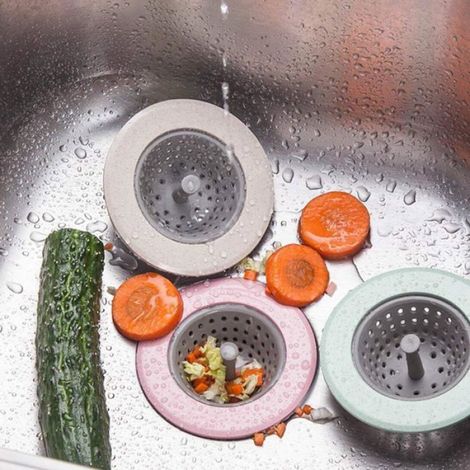 4pcs Crépine Drain Bouchon Vidange - pour Évier Cuisine & Salle de Bain (1/5)
