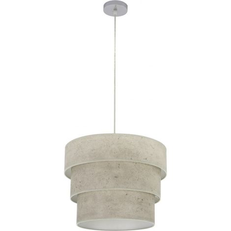 Ciondolo Triple Smile 1xe27 Cromo/Grigio Cemento Regx40x40 Cm (1/4)