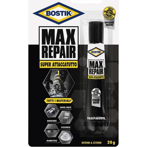 6 x BOSTIK COLLA MAX REPAIR 20 G BLISTER