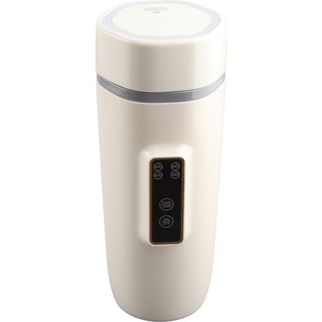 Bouilloire électrique portable avec affichage numérique intelligent, température réglable, format voyage, prise UE, 220 V, beige (1/5)