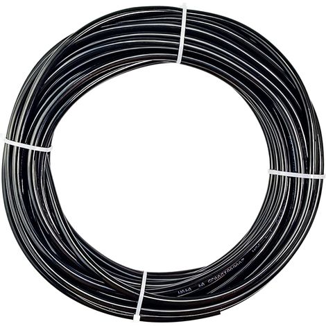 Tuyau à air en polyuréthane noir de 10 m, diamètre extérieur 4 mm x diamètre intérieur 2,5 mm sans raccords (1/5)