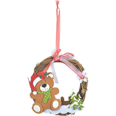 Guirlande En Rotin - Pour Porte D'Entrée Fenêtre Cuisine Chambre - Décoration De Noël - 1 Pièce (1/5)