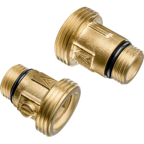 Vortex Válvulas W juego de recambio, válvula antirretorno y de cierre para atornillar, incl. 2 juntas planas, 1/2'' exterior / 1'' exterior, 399-101-100