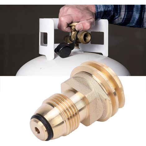 Adaptateur de Tuyau de raccord à gaz de Noix avec réservoir de Filetage mâle NPT 1/4 Pouces (1/5)