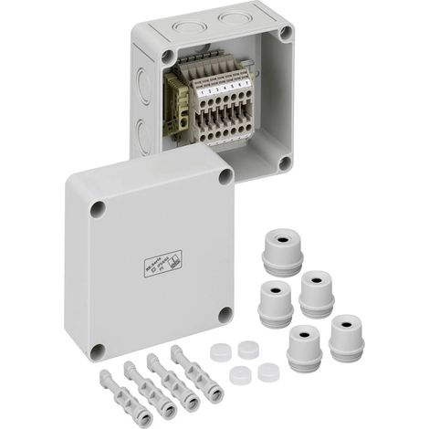 [GEBRAUCHT] B-Ware Spelsberg Reihenklemmengehäuse Anschlusskasten Rk 4/07 Polystyrol Grau 12 Stück