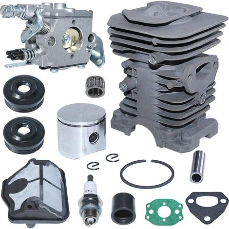 Kit piston cylindre carburateur 40 mm pour tronçonneuse Husqvarna 142 141 137 136 530069941 530071987 530019172 530035482 530029811 530056363 (1/5)