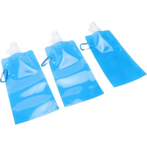 700 ml blaue, faltbare Wasserflasche, BPA-frei, für Reisen und Camping – praktisch und leicht
