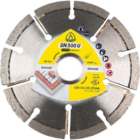 Disque à tronçonner diamant Klingspor DN 300 U EXTRA, 115 x 22,23 mm