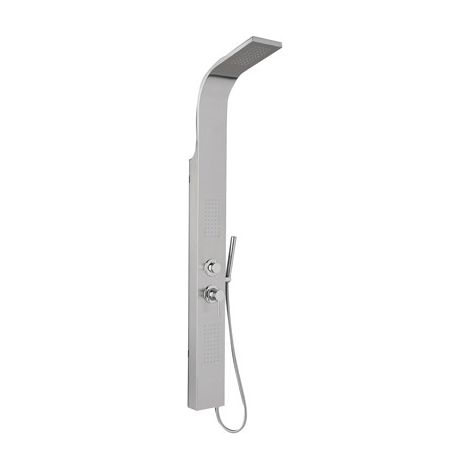 PARETE ATTREZZATA MULTIFUNZIONE MOD. LOIRA INOX Cromo satinato METAF