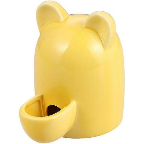 Distributeur automatique de nourriture pour petits animaux (hamsters, lapins, etc.) en céramique, motif oreilles de chat, 100 ml. (1/3)