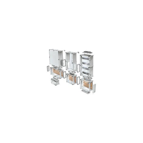 Cassetta PLS, retro in poliestere, copertura in poliestere IP65 36x54x18cm - NSYPLSP3654G