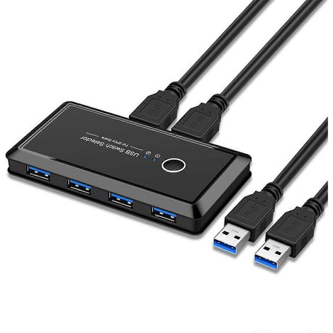 USB 3.0 Drucker-Sharing-Gerät, 4-Port USB Multi-Interface-Anschluss