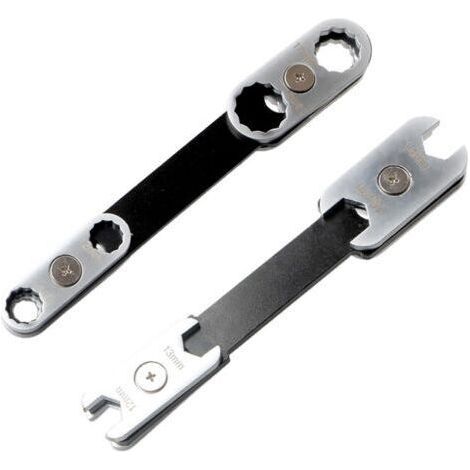 360 Degree Rotating Ergonomic Handle with Open End Adjustable Wrench for Professional Automotive Industrial Use Carbon Steel Multi-Function Wrench (1/5)