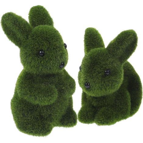 Stück kleine Kaninchenfiguren aus beflocktem Material