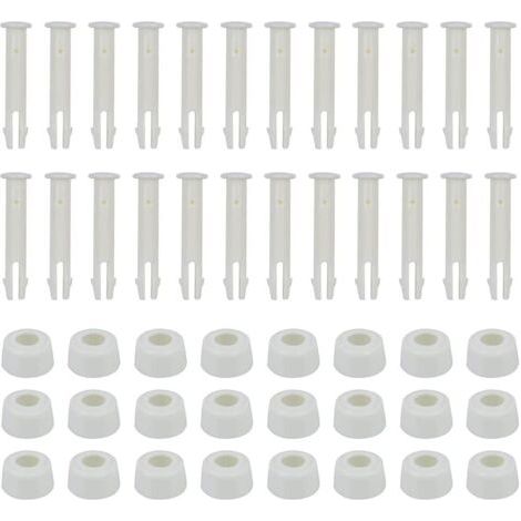 Lot de 24 broches pour piscine - 6 cm - Avec capuchon - Accessoires pour piscine (1/5)