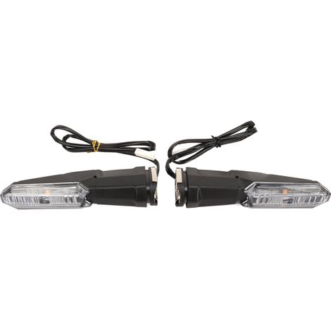 Clignotants LED Moto 2 Pièces 1,5W Multifonction Ambre Indicateur Universel pour Versys 1000 650 X250 X300 12V Transparent (1/5)