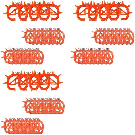 Lot de 60 anneaux nasaux pour vaches, kit de sevrage pour bétail, outil de sevrage en plastique rouge, compatible avec les veaux, empêche la succion. (1/5)