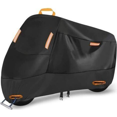 Lntyq – Housse de moto imperméable en tissu Oxford 210D – Dimensions XXL 245 x 105 x 125 cm – Protection solaire et anti-poussière – Design antivol (1/5)