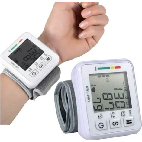Tensiomètre Bras - Écran LCD Grand Format - Précision Clinique - Mode Double Utilisateur - Mémoire 2x99 Mesures avec Horodatage - Alimentation 2 Piles AAA